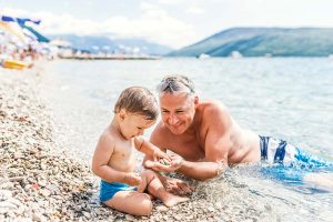 man and grandchild to illustrate that low testosterone may be genetic