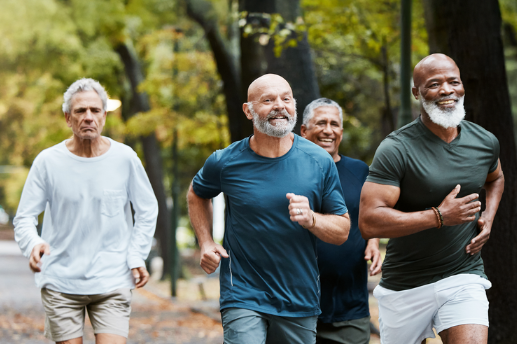 Man enjoying an active lifestyle