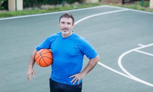 man with low testosterone and type 2 diabetes living an active lifestyle