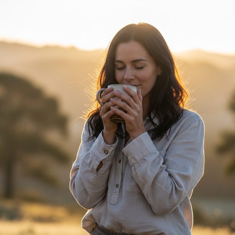 Woman enjoying time outdoors while following a hormone pellet treatment plan