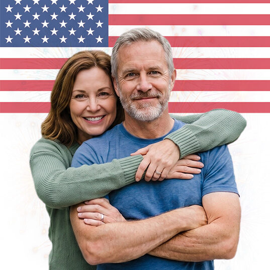 Couple enjoying an active, healthy lifestyle